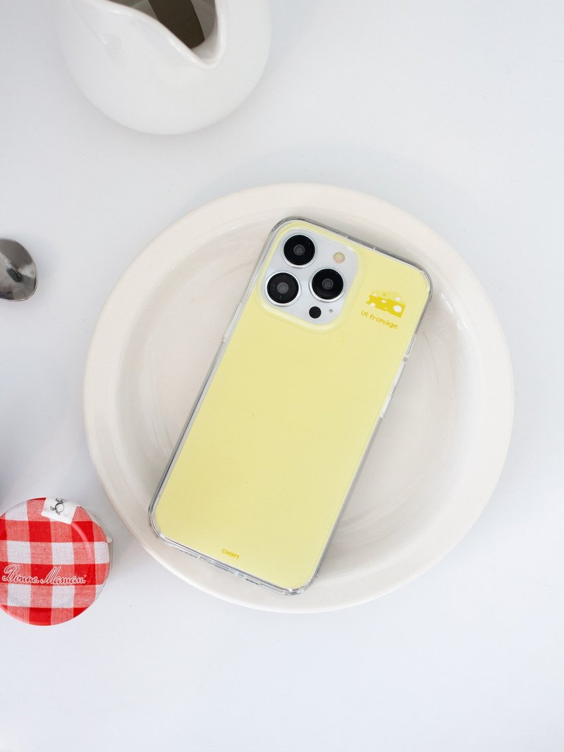 Le fromage Clear iPhone case - 手機殼/手機套 - 塑膠 黃色