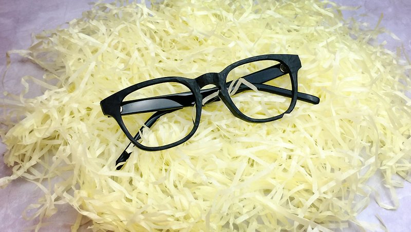 復古方型眼鏡框 首辦 文青首選 傳統七枚蝶番鉸鏈 日本頂級板材 日本手造 日本手做 限量款, 日本IOFT國際眼鏡展得獎品牌, Handmade in Japan Square Rectangle eyeglasses frame eyewear - 眼鏡/眼鏡框 - 其他材質 黑色
