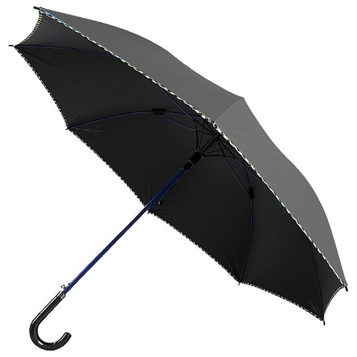 TDN 【TDN】公爵冷酷傘 超大傘面黑膠自動直立傘防雷擊晴雨傘(爵士灰)