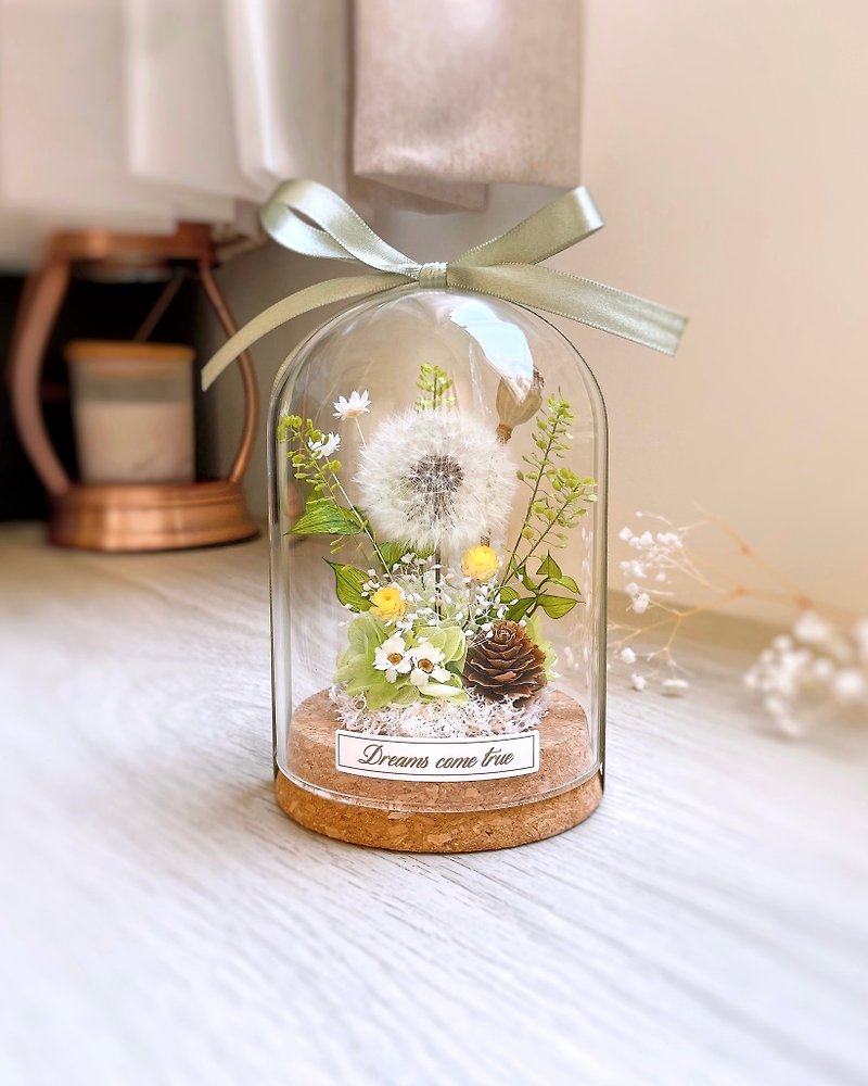 Dandelion Glass Cup-Forest Movement l Eternal Dandelion Glass Cup Dandelion - Dried Flowers & Bouquets - Plants & Flowers Green
