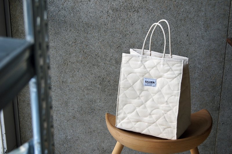Tote bag NEIGHBOR W -size SD --TYPE-A - Handbags & Totes - Cotton & Hemp White