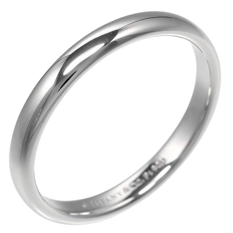 【日本直送】ティファニー TIFFANY&Co. リング フォーエバー ウェディング クラシック 21号 Pt950プラチナ 約5.6g 指輪 3mm【中古】 - 戒指 - 貴金屬 銀色