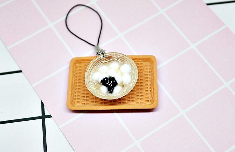 =>Clay Series - Sesame Rice Balls - Charm #包包配件#Winter until #Fake Food -Limited*1- - Charms - Clay Black