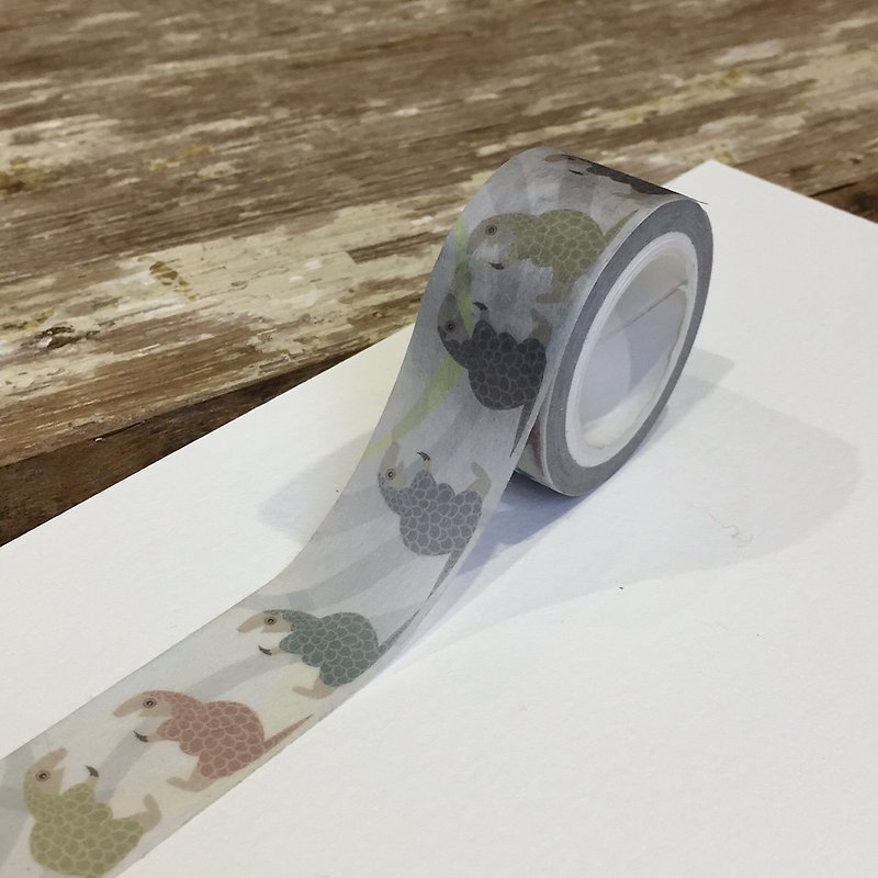 Pangolin paper tape - Washi Tape - Paper 