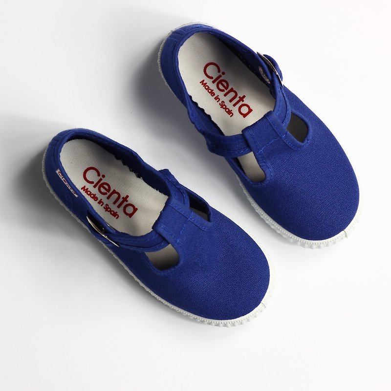 西班牙國民帆布鞋 CIENTA 51000 07藍色 童鞋尺寸 - 男/女童鞋 - 棉．麻 藍色