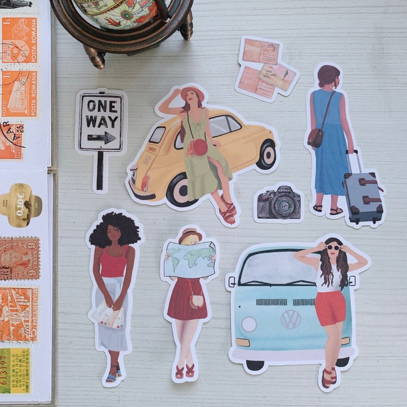 Summer Travels Sticker - 貼紙 - 紙 
