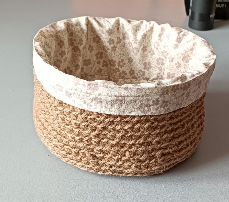 棉．麻 居家收納/收納盒/收納用品 金色 - 圓形浴室籃化妝品架化妝收納盒