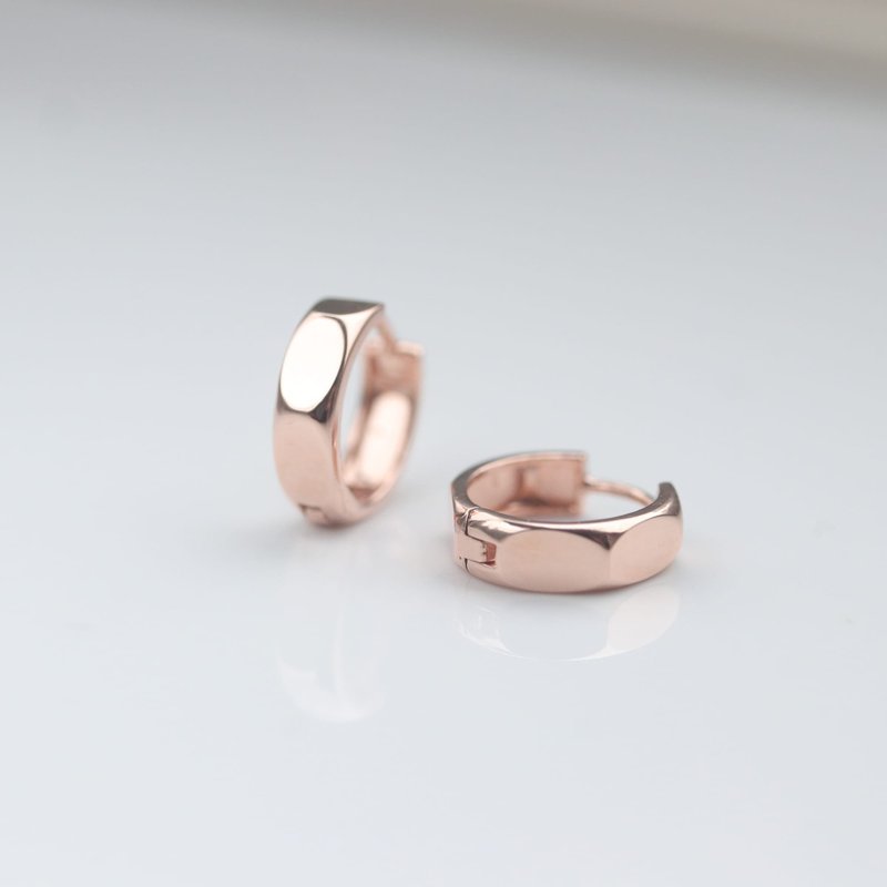 14K Nut Lock Earring 金螺帽耳扣耳環 - 耳環/耳夾/耳骨夾 - 貴金屬 金色