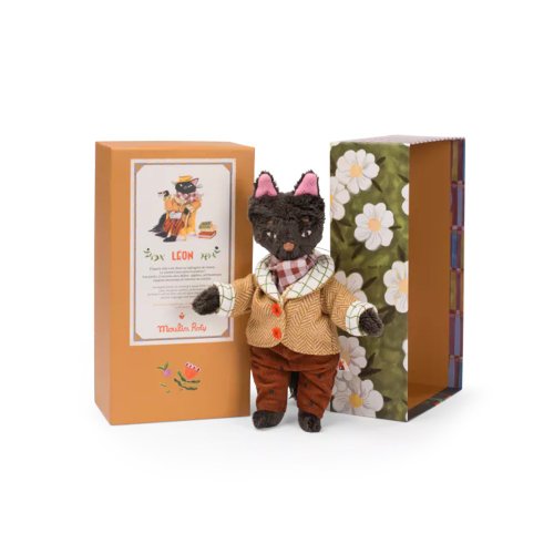 Moulin Roty 法國 Moulin Roty 米努奇卡斯系列小貓萊昂玩偶禮盒