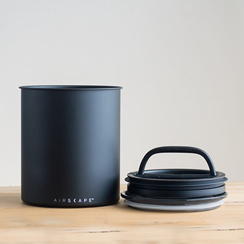 Planetary Design不鏽鋼儲存罐Airscape Kilo 8吋/Charcoal霧黑 - 咖啡壺/咖啡器具 - 不鏽鋼 黑色