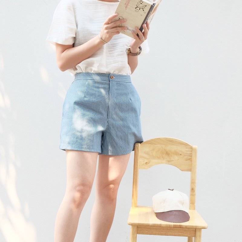 Jean Shorts - Light color ( Have only size m ) - 女長褲 - 其他材質 藍色