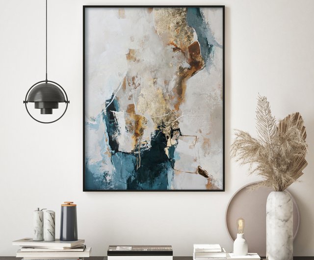 ブルーゴールドの絵画 | ブルーゴールドの抽象画 | ブルーゴールドの