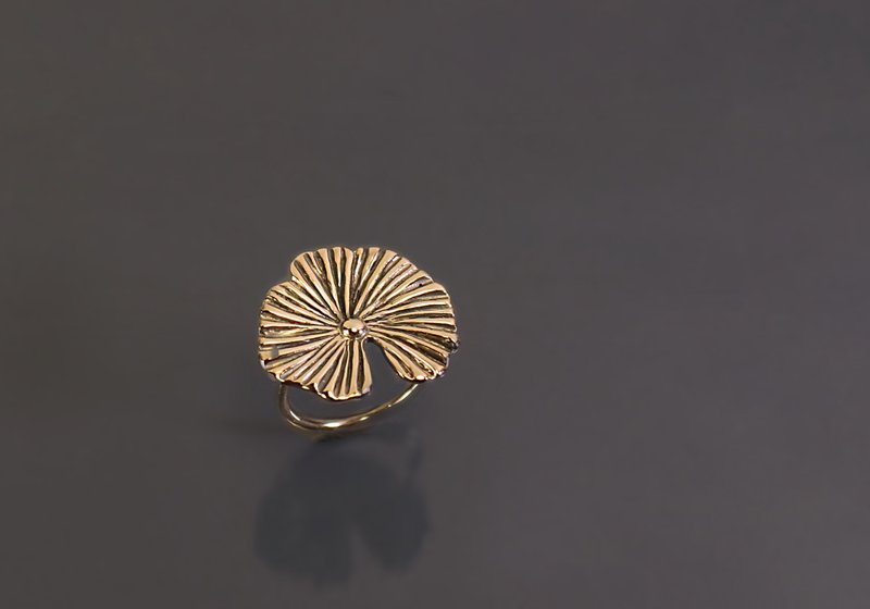 小品系列-夏日美美925銀戒 - 戒指 - 純銀 黃色