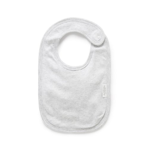 Purebaby有機棉 澳洲Purebaby有機棉 嬰兒圍兜/口水巾 淺灰