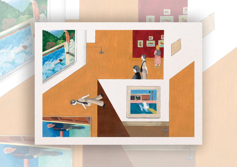 Giclee  print【Finding Hockney】 - Posters - Paper Orange