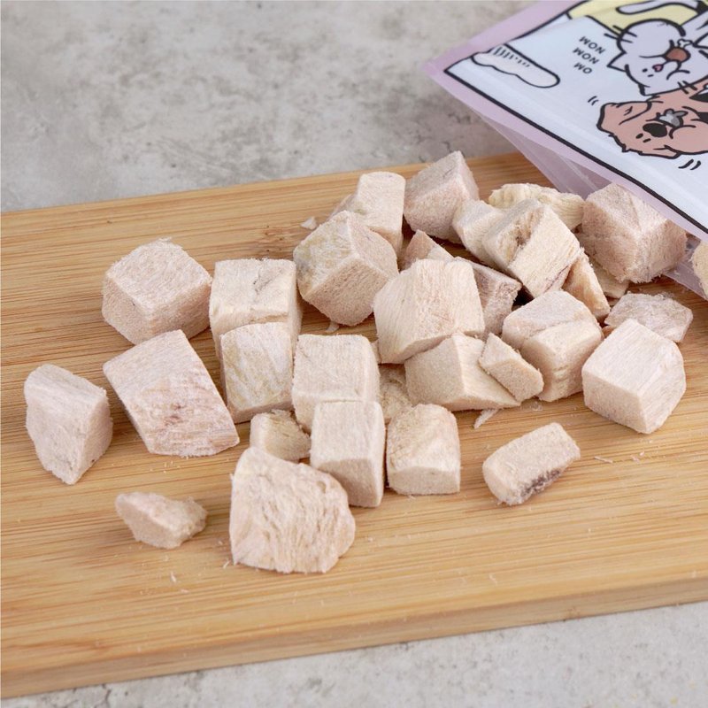 滿嘴塊肉凍乾 - 放山骰子雞50g - 寵物零食/肉乾 - 新鮮食材 