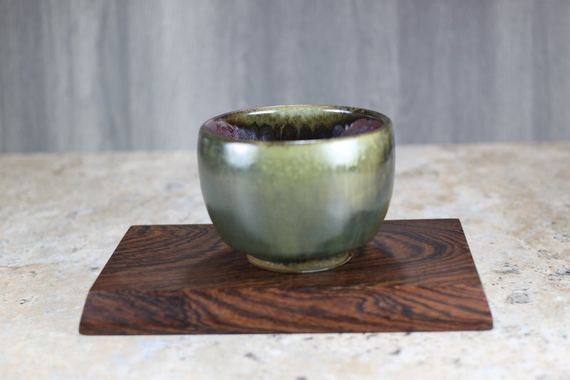 【送禮好物】天然落灰 柴燒茶碗 名家葉敏祥手作 280ml - 茶壺/茶杯/茶具 - 瓷 