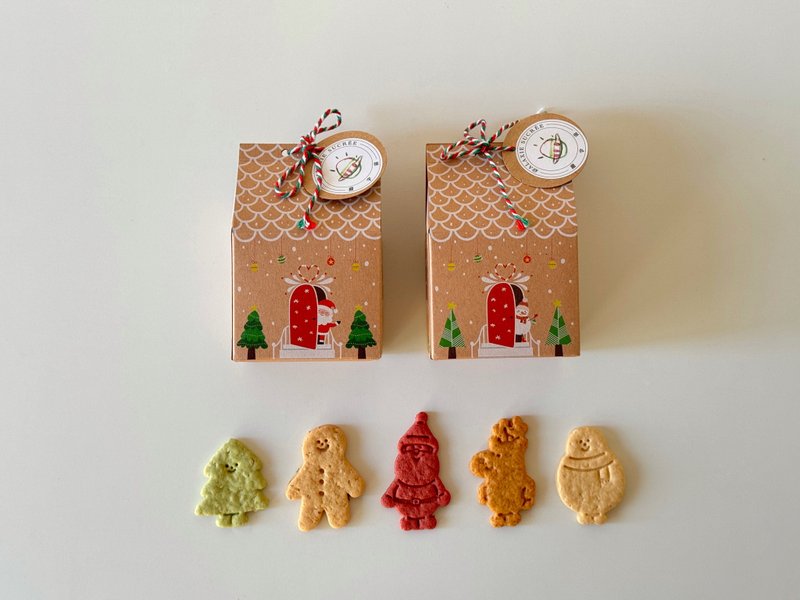 【Christmas Gift Box】Christmas Mini Gift Box - Set of 5 boxes - คุกกี้ - อาหารสด หลากหลายสี