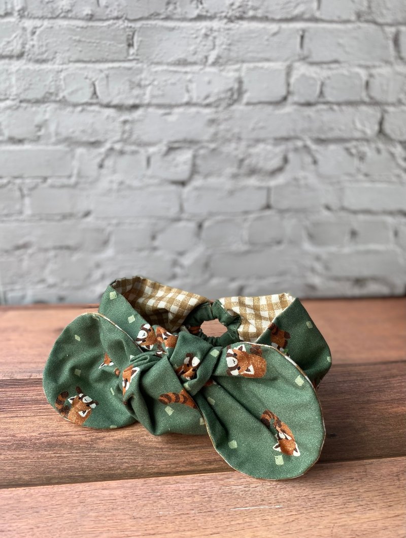 Baby headband-little raccoon - Hair Accessories - Cotton & Hemp Green