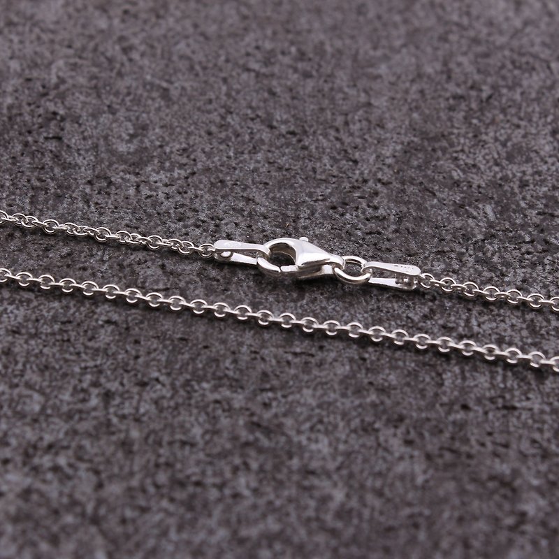 Sterling silver necklace - สร้อยคอทรง Collar - เงินแท้ สีเงิน