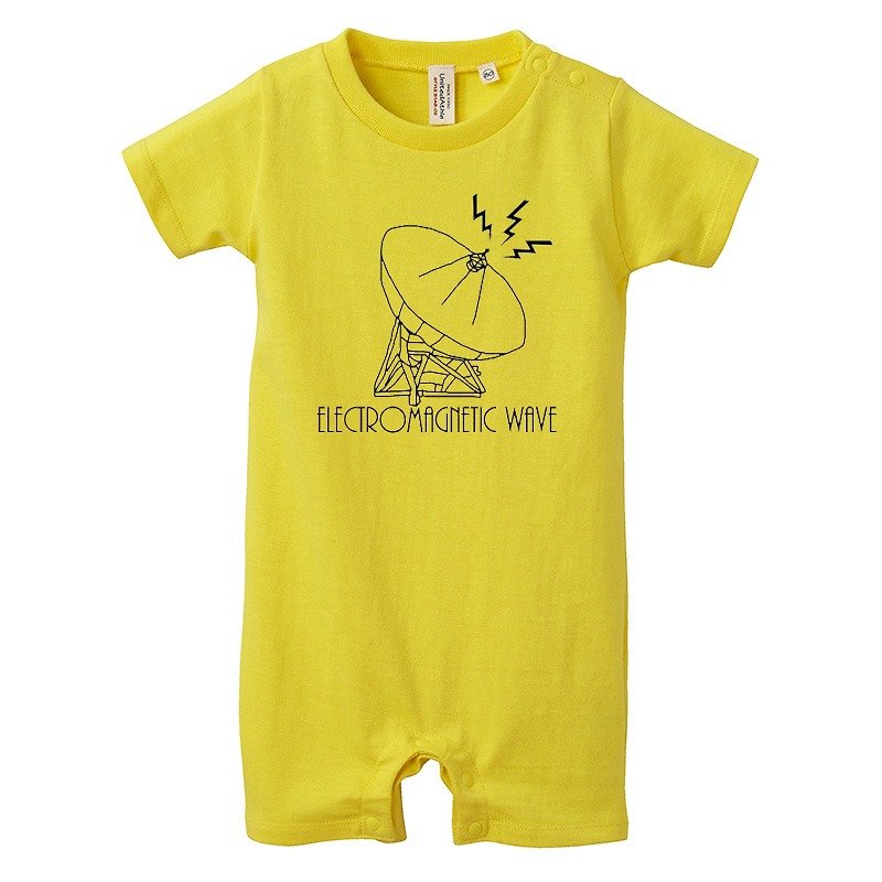 [Rompers] Electromagnetic wave / yellow - Other - Cotton & Hemp Yellow