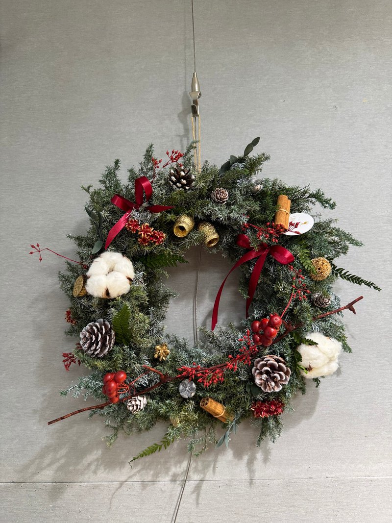 永生聖誕花圈 35公分聖誕花圈 - 乾燥花/永生花 - 植物．花 