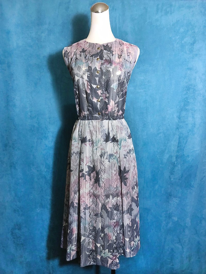 Leaf lace light antique dress / bring back to the foreign ones - ชุดเดรส - เส้นใยสังเคราะห์ หลากหลายสี
