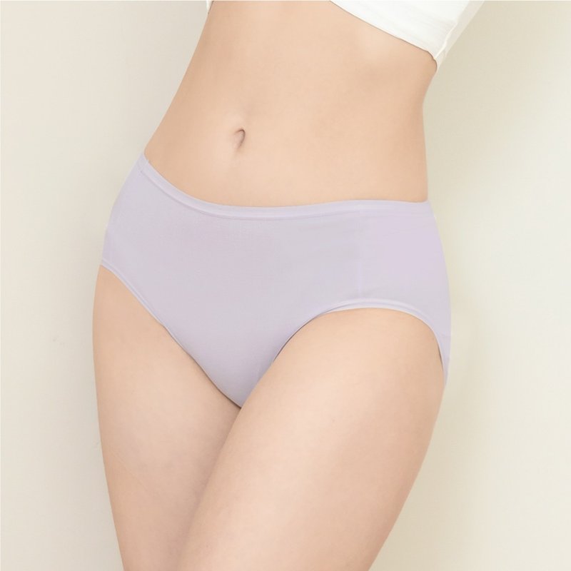 Clany New Skin Beauty Mask Modal Mid-waist M-2XL Underwear Texture Gray 2223-61 - ชุดชั้นในผู้หญิง - วัสดุอีโค สีเทา