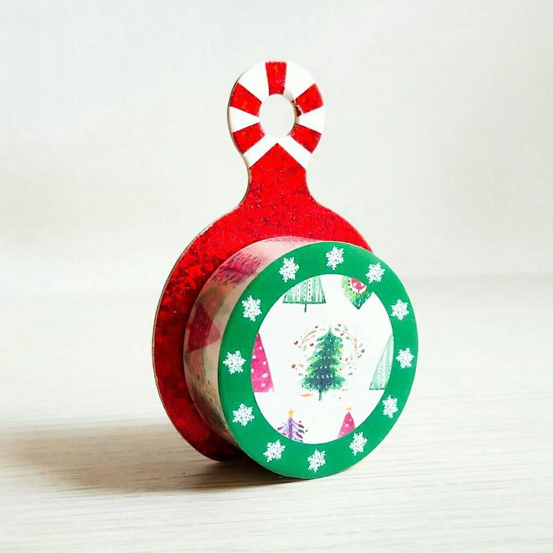 【Hoppy】 Christmas paper tape X'mas-Tiny Tree / GTIN: 4713077971741 - Washi Tape - Paper 