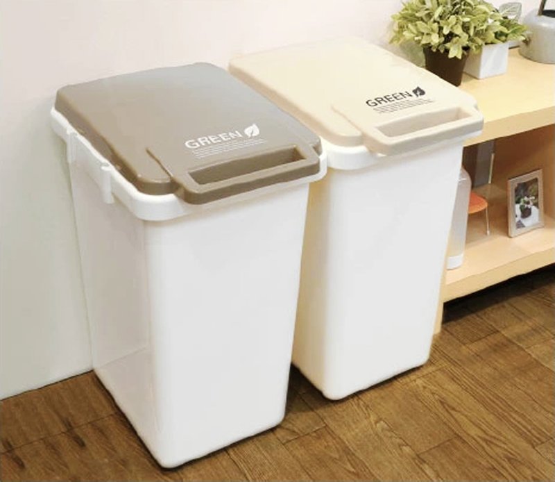 Japan RISU (earth system) linked type environmental protection trash can 45L - ถังขยะ - พลาสติก 