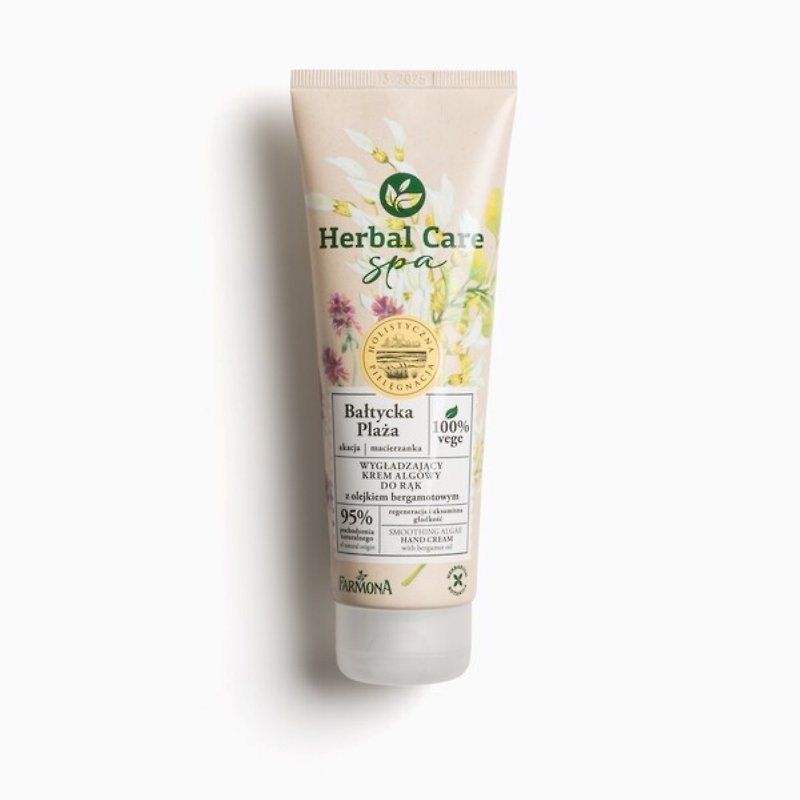 [Hand and Foot Care] Herbal care Thyme/Acacia Smooth Flower Extract Hand Cream - Nail Care - Other Materials Yellow