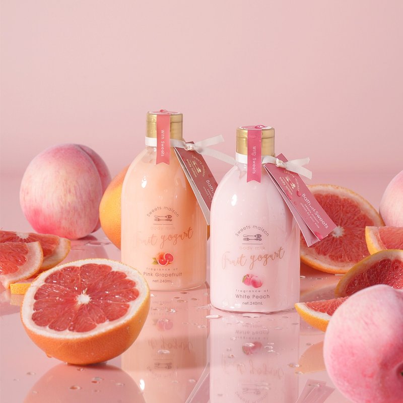 果香身體乳液240ml(葡萄柚/水蜜桃) - 沐浴乳/沐浴用品 - 其他材質 粉紅色