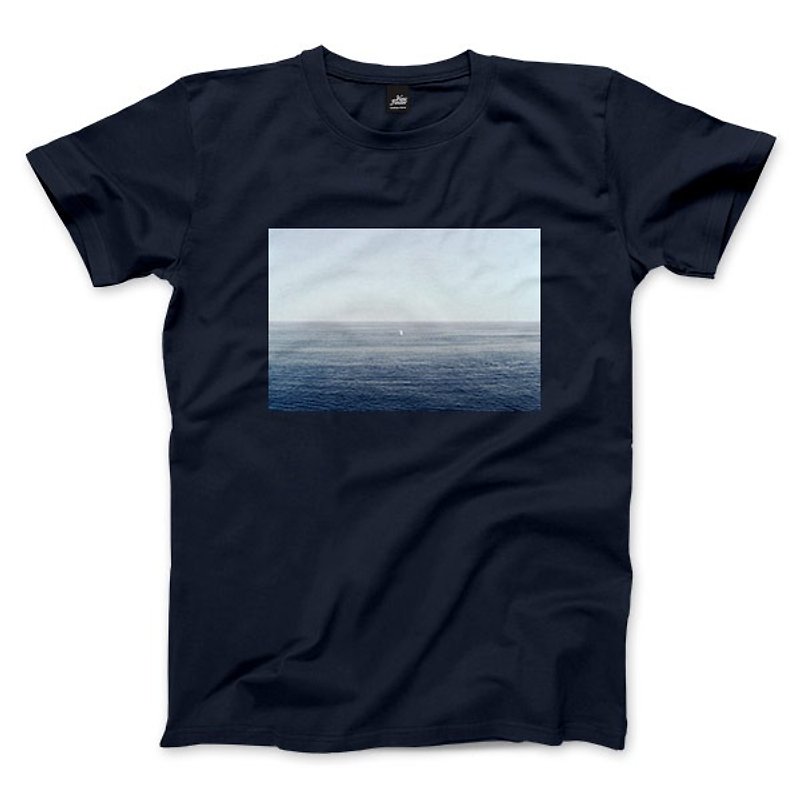 Insignificance-Navy-Unisex T-shirt - เสื้อยืดผู้ชาย - ผ้าฝ้าย/ผ้าลินิน สีน้ำเงิน