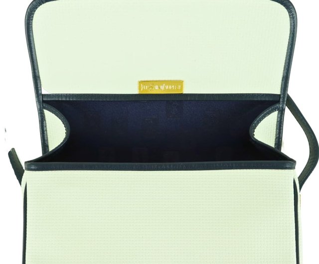 美品 YSL イブサンローラン レザー ゴールドロゴ ショルダー