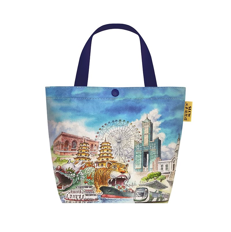 Sunny Bag-Locomotive Yanfang-Tote Bag-Kaohsiung Impression - Handbags & Totes - Other Materials Blue