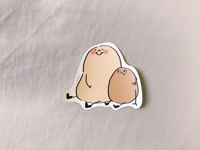 One by one to buy waterproof stickers - A mud friend - สติกเกอร์ - กระดาษ 