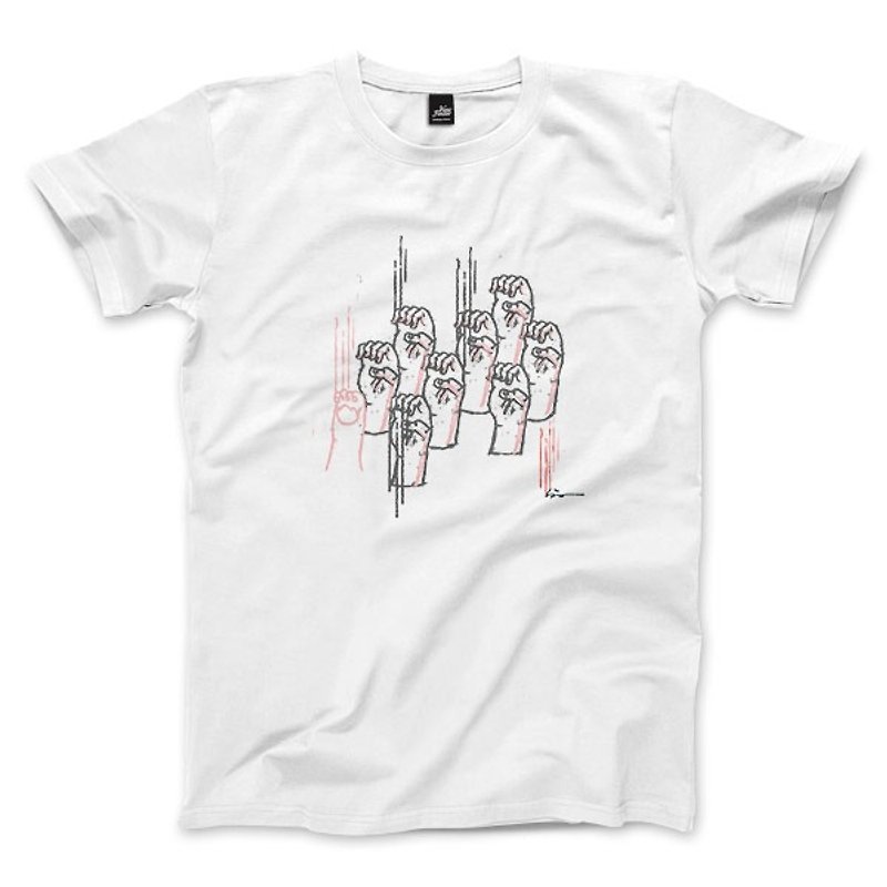 Scratch-White-Neutral T-shirt - Men's T-Shirts & Tops - Cotton & Hemp 