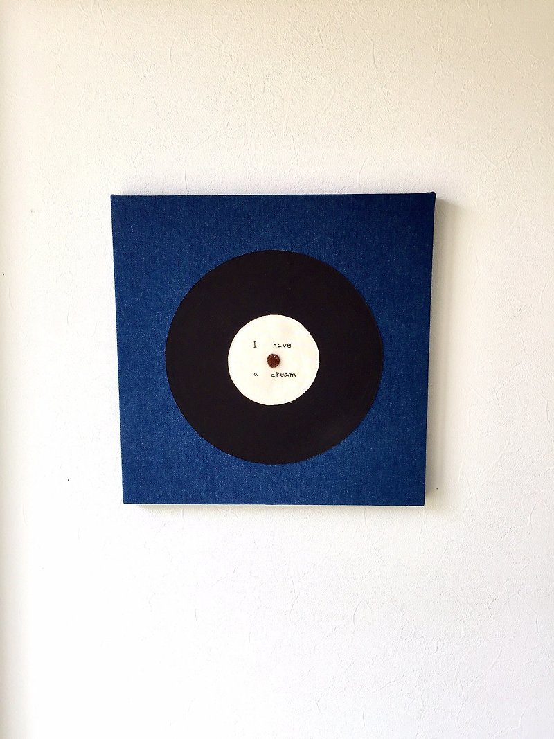 Fabric panel record - Posters - Cotton & Hemp Blue