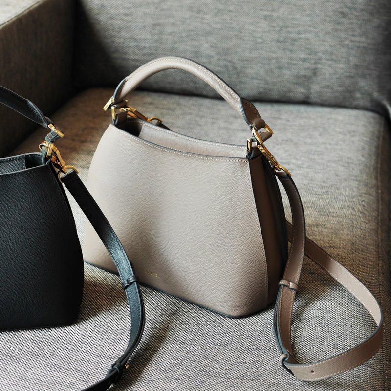 MONIQUE ATELIER - 單肩包 Swan Handbag (Made to Order) - 手提包/手提袋 - 真皮 粉紅色