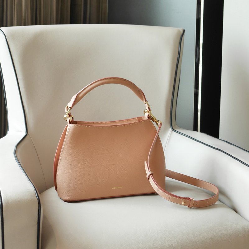 MONIQUE ATELIER - 單肩包 Swan Handbag (Made to Order) - 手提包/手提袋 - 真皮 粉紅色