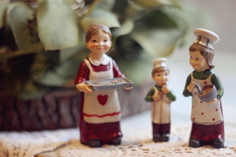 【好日戀物】德國vintage 祖母一家 聖誕波麗擺飾/聖誕禮物 整組販售 - 裝飾/擺設  - 其他材質 