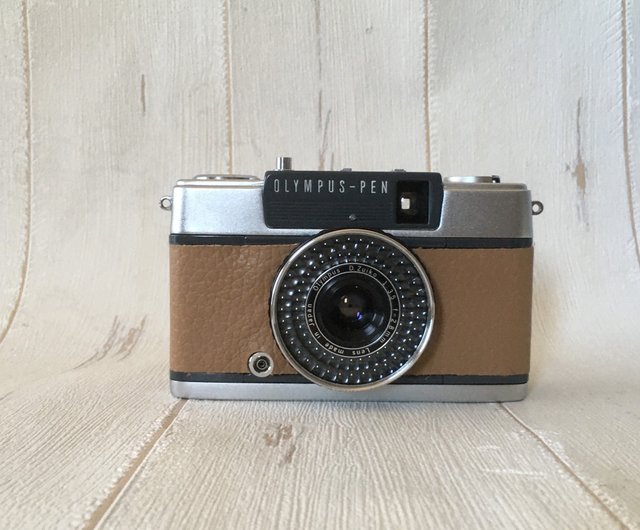 Olympus PEN EE-2 Film Camera with Italian leather in cappuccino