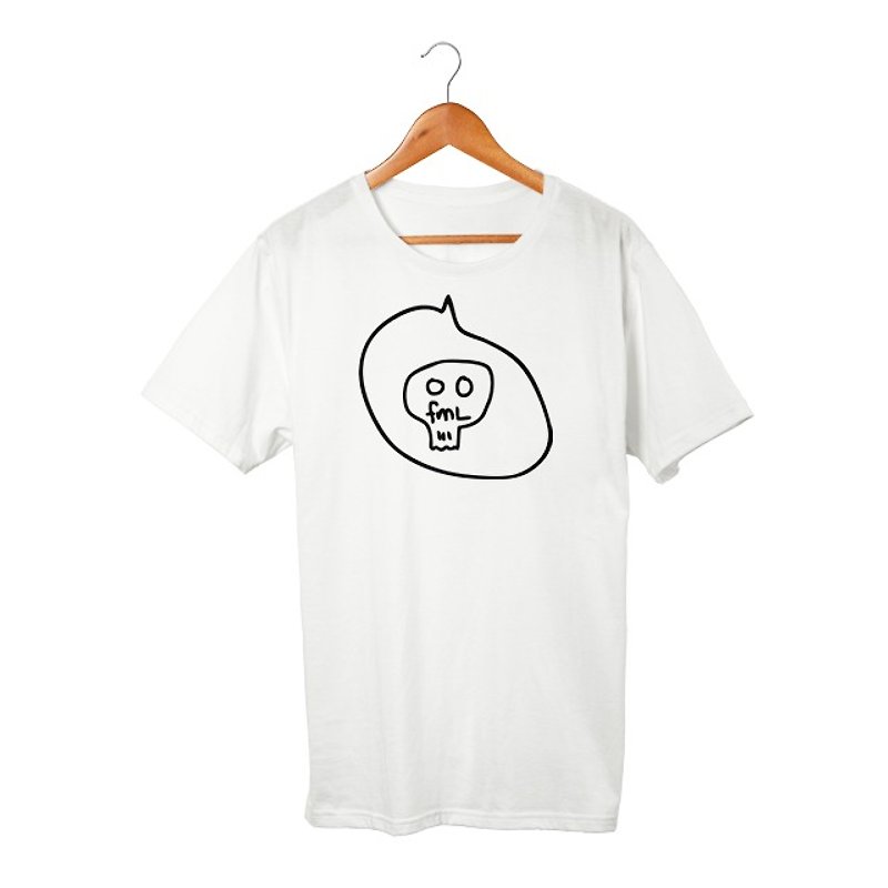 fml # 2 T-shirt - เสื้อฮู้ด - ผ้าฝ้าย/ผ้าลินิน ขาว