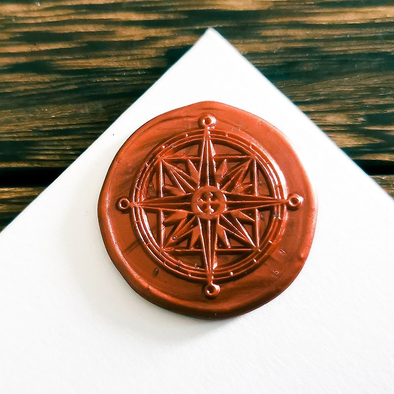 Wax Seal Stamp,Compass Wax Seal,Wax Stamp Head,Snail Mail Stamp - Stamps & Stamp Pads - Other Metals 
