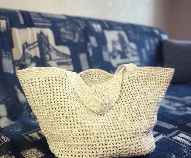 Big hot sale crochet bag