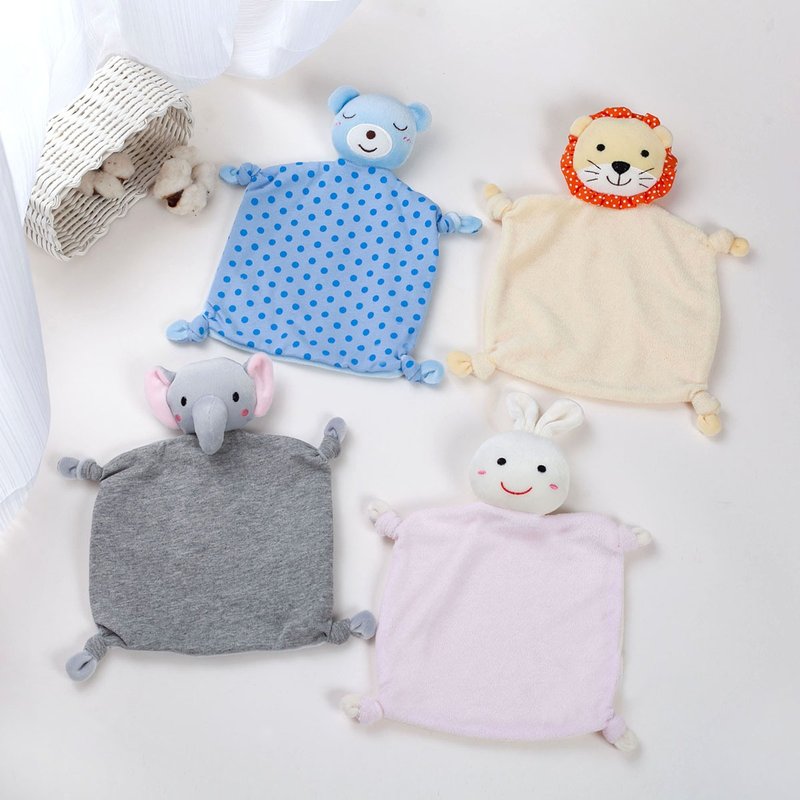 好眠動物安撫巾-MIT寶寶安撫巾l口水巾l嬰兒新生兒抓握安全感睡覺 - 寶寶/兒童玩具/玩偶 - 棉．麻 多色