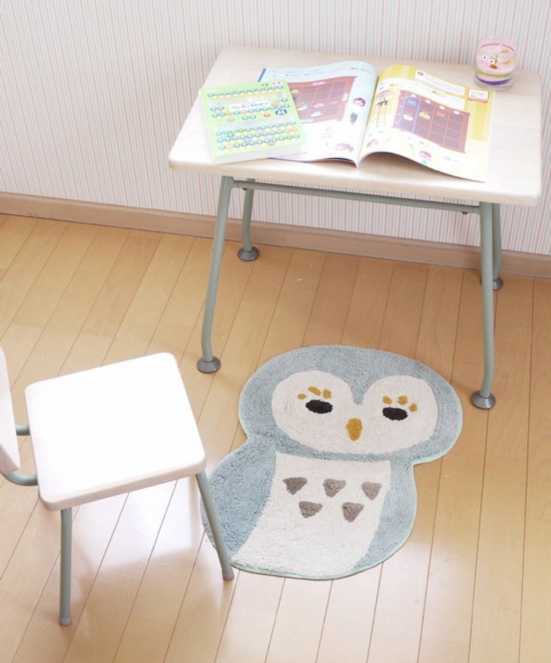 ☆ round rolling owl mat ☆ (brown) - Items for Display - Cotton & Hemp Multicolor
