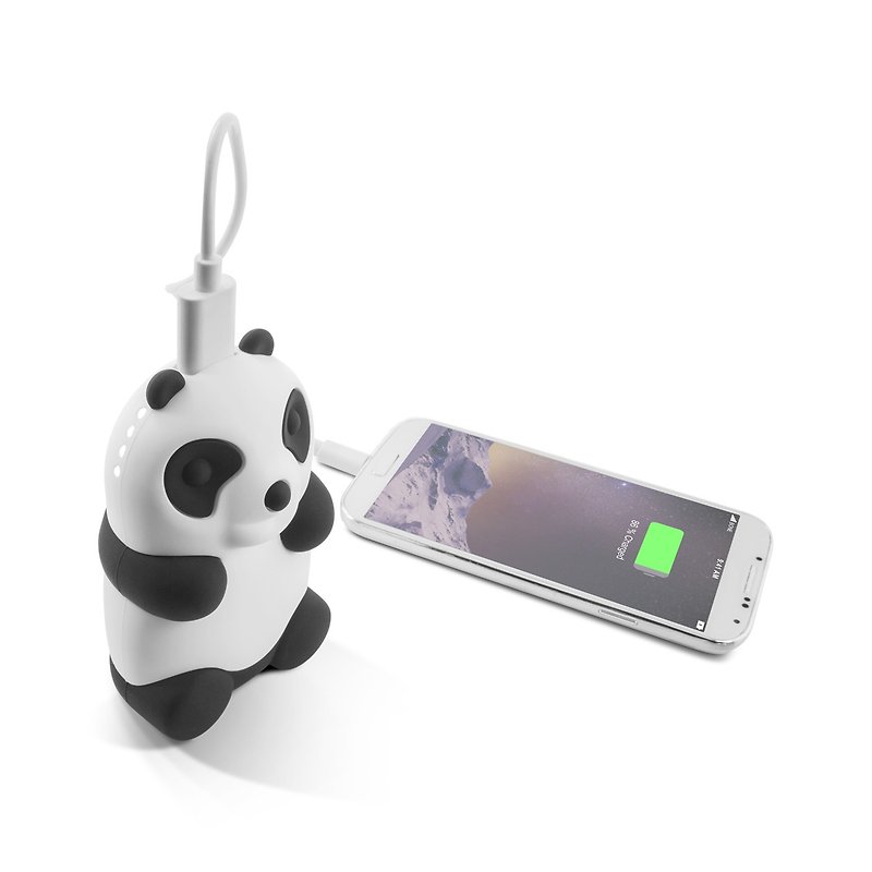 Bone / bear doll mobile power bank 6700mAh - Chargers & Cables - Silicone White