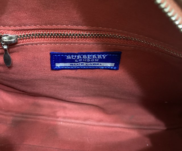 Vintage Burberry Shoulder Bag Women’s Blue Label Fabric