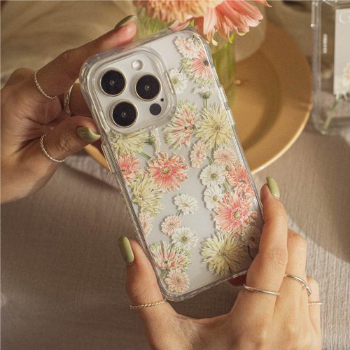 TOYSELECT 浪花花藝暖陽捲邊菊-碎花款抗黃防摔MagSafe iPhone手機殼